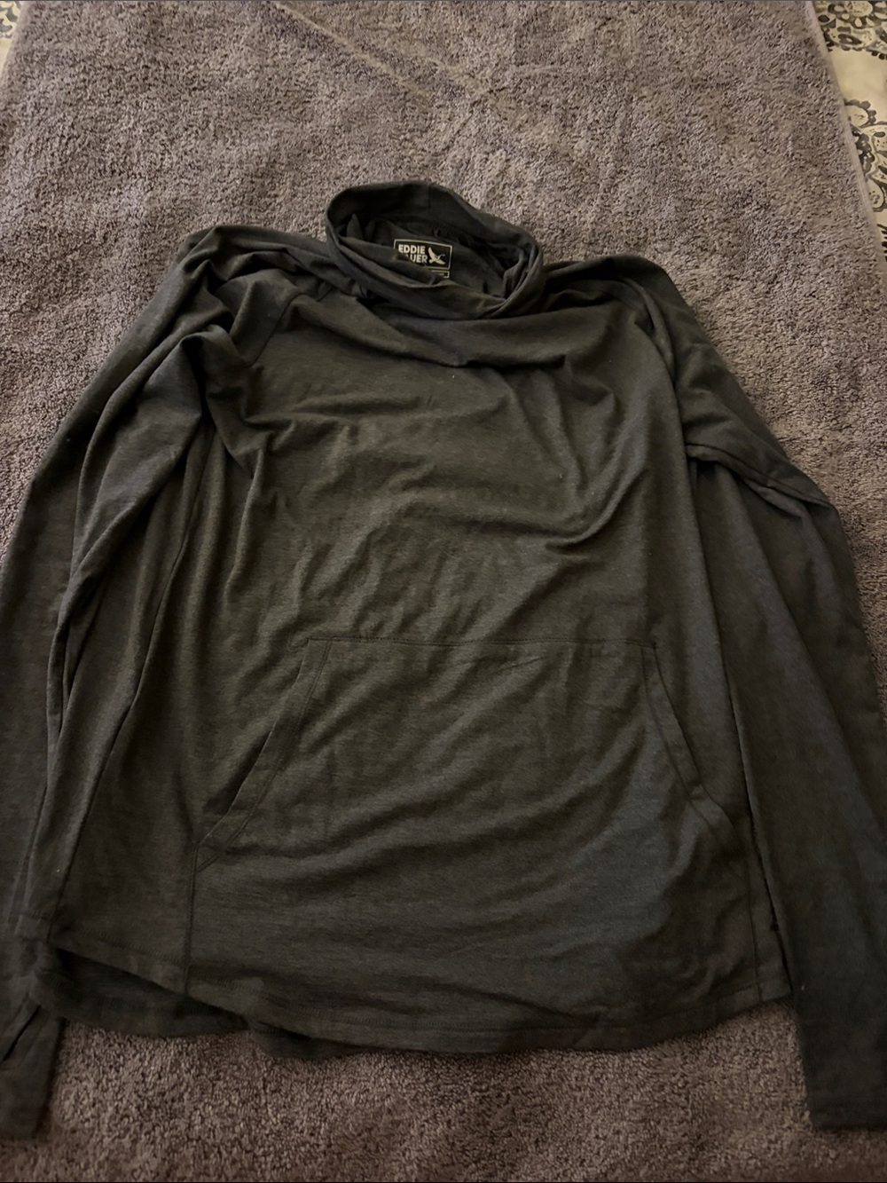 Eddie Bauer Black Long-Sleeve turtleneck Pullover